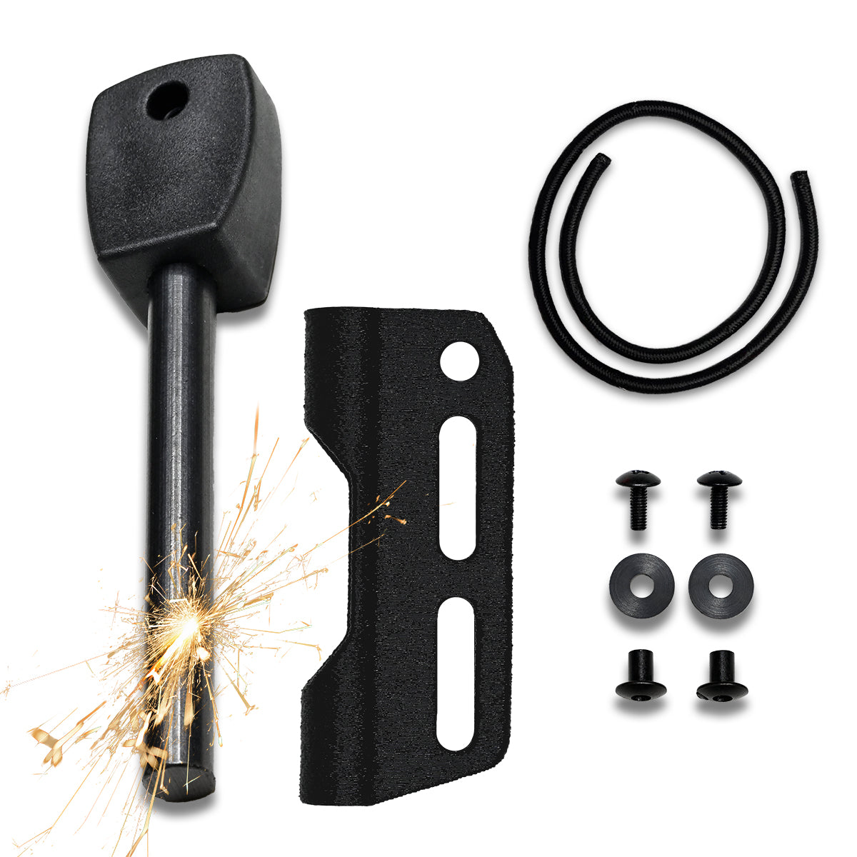 K4 Universal Fire Steel Holder + Fire Steel