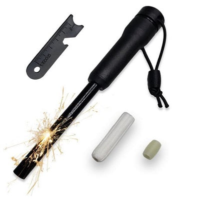 XXL Firesteel with Handle and Tinder Storage